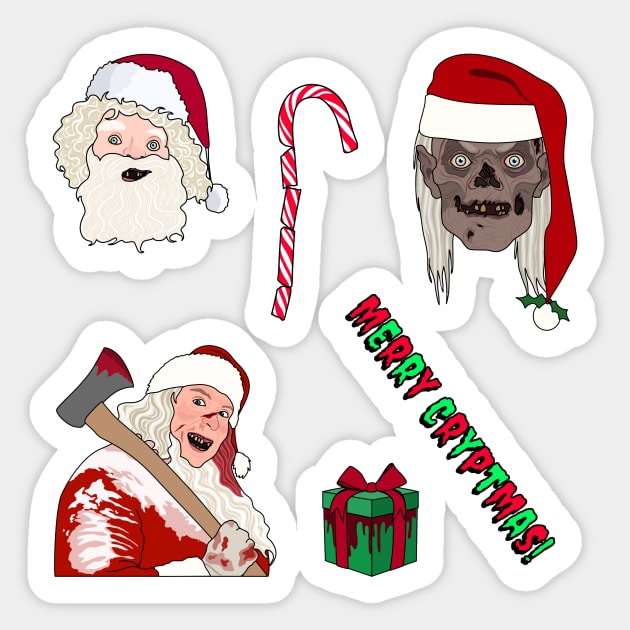 Tales From The Crypt | Cryptmas sticker set Sticker by Jakmalone